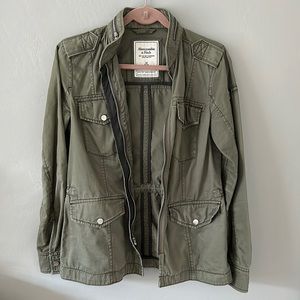 Abercrombie Olive Green Utility Jacket M